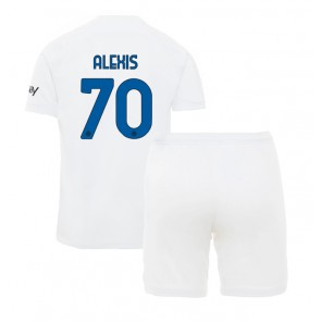Inter Milan Alexis Sanchez #70 Dětské Venkovní dres komplet 2023-24 Krátký Rukáv (+ trenýrky)